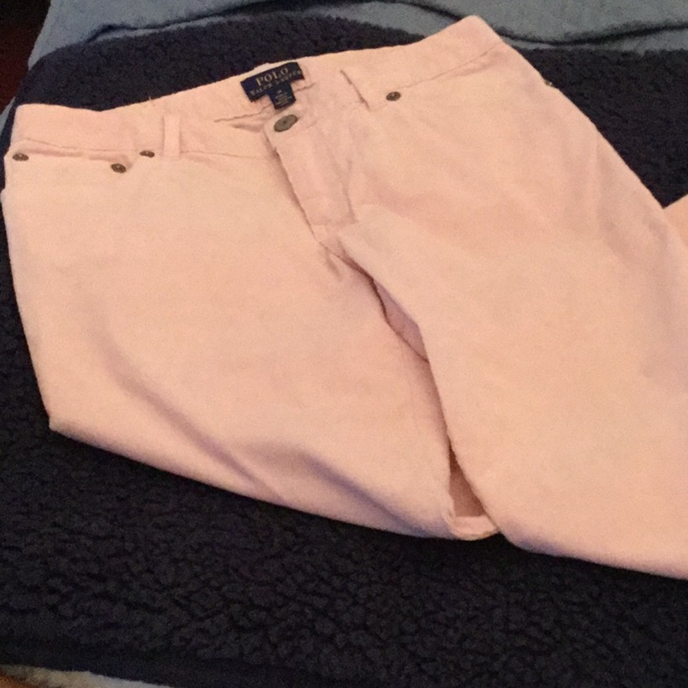 Pink Polo cords, girls size14 NWOT